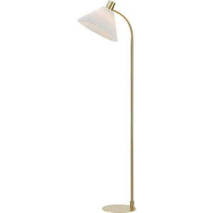 Stojací lampa v bílo-zlaté barvě (výška 145 cm) Mira – Markslöjd obraz