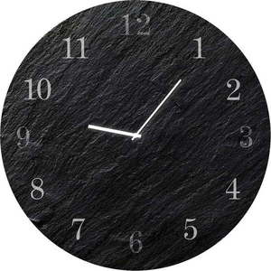 Nástěnné hodiny Styler Glassclock Carbon, ⌀ 30 cm obraz