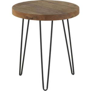 Odkládací stolek s deskou z jilmového dřeva Geese Camile, ⌀ 46 cm obraz
