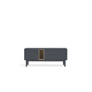 Tmavě šedý TV stolek 140x56 cm Corvo - Teulat obraz