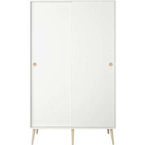 Bílá šatní skříň s posuvnými dveřmi 113x190 cm Softline - Tvilum obraz