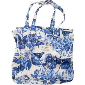 Látková taška Really Nice Things Blue Flowers, šířka 42 cm obraz