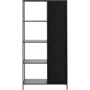 Černá kovová knihovna 90x180 cm Malibu – Unique Furniture obraz