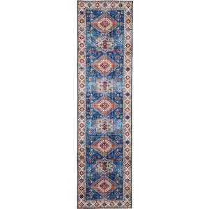 Modrý koberec běhoun 225x60 cm Topaz - Think Rugs obraz
