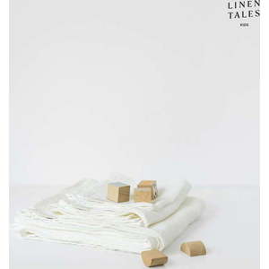 Bílá lněná dětská osuška 45x90 cm – Linen Tales obraz
