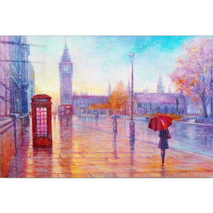 Skleněný obraz 70x50 cm London – Wallity obraz
