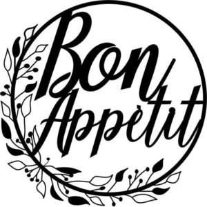 Kovová nástěnná dekorace Bon Appetit – Wallity obraz