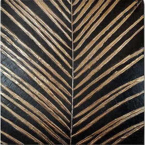 Ručně malovaný obraz 70x70 cm Palm Leaf – Wallity obraz