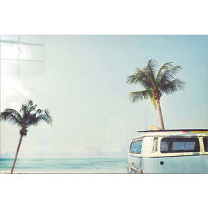 Skleněný obraz 100x70 cm Surf Van – Wallity obraz