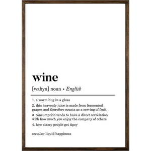 Plakát 50x70 cm Wine – Wallity obraz