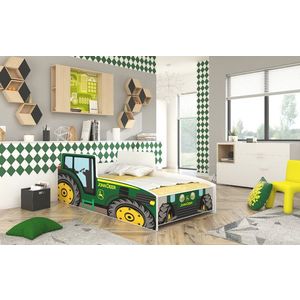 ArtAdrk Dětská auto postel TRACTOR Barva: Zelená, Provedení: 70 x 140 cm obraz