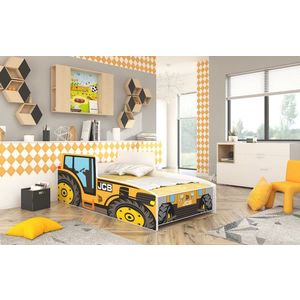 ArtAdrk Dětská auto postel TRACTOR Barva: Žlutá, Provedení: 70 x 140 cm obraz