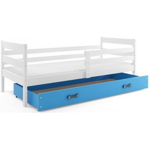 BMS Dětská jednolůžková postel ERYK | bílá Barva: bílá / modrá, Rozměr: 190 x 80 cm obraz