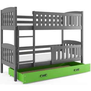 Dětská postel KUBUS s úložným prostorem 80x190 cm - bílá Zelená obraz