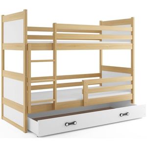 BMS Dětská patrová postel RICO | borovice 80 x 160 cm Barva: Bílá obraz