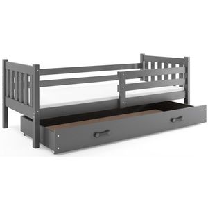BMS Dětská postel s úložným prostorem CARINO | 90 x 200 cm Barva: Šedá / šedá obraz