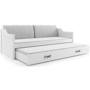 BMS Dětská postel s přistýlkou DAWID | bílá 80 x 190 cm Barva: Bílá obraz