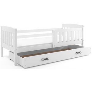 BMS Dětská postel KUBUŠ 1 s úložným prostorem| bílá Barva: Bílá / bílá, Rozměr: 160 x 80 cm obraz