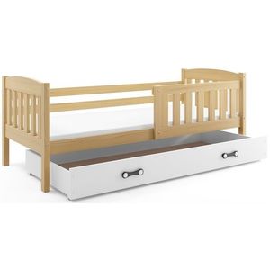 BMS Dětská postel KUBUŠ 1 s úložným prostorem | borovice Barva: Borovice / bílá, Rozměr: 200 x 90 cm obraz