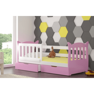 ArtAdrk Dětská postel LENA Barva: bílá / růžová obraz