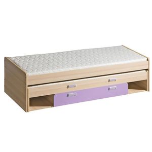 Dolmar Dětská postel s přistýlkou CORNETO L16 Barva: Jasan coimbra / fialová obraz