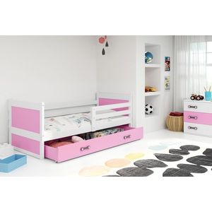 BMS Dětská postel RICO 1 | bílá 80 x 190 cm Barva: Růžová obraz