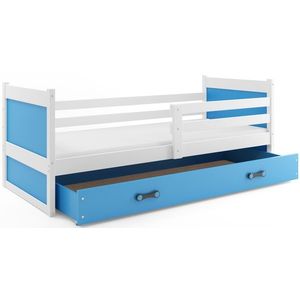 BMS Dětská postel RICO 1 | bílá 90 x 200 cm Barva: Modrá obraz