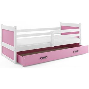 BMS Dětská postel RICO 1 | bílá 90 x 200 cm Barva: Růžová obraz
