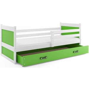 BMS Dětská postel RICO 1 | bílá 90 x 200 cm Barva: Zelená obraz