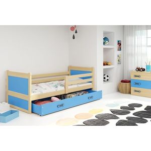 BMS Dětská postel RICO 1 | borovice 90 x 200 cm Barva: Modrá obraz