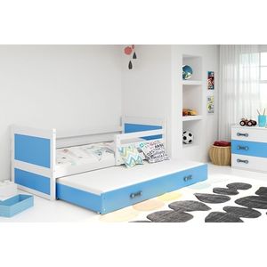 BMS Dětská postel s přistýlkou RICO 2 | bílá 80x190 cm Barva: Modrá obraz