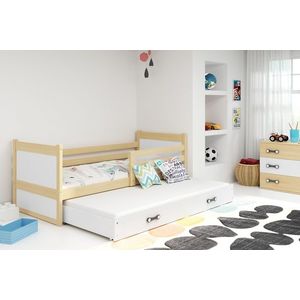 BMS Dětská postel s přistýlkou RICO 2 | borovice 80 x 190 cm Barva: Bílá obraz
