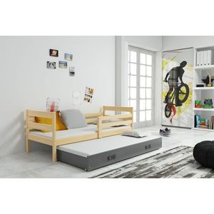 BMS Dětská postel s přistýlkou Eryk 2 | borovice Barva: Borovice / šedá, Rozměr: 190 x 80 cm obraz
