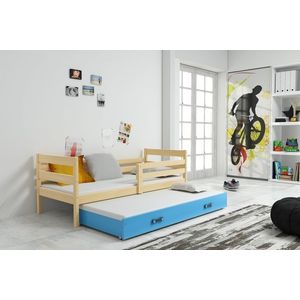BMS Dětská postel s přistýlkou Eryk 2 | borovice Barva: Borovice / modrá, Rozměr: 190 x 80 cm obraz