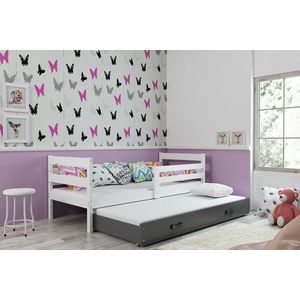 BMS Dětská postel s přistýlkou ERYK 2 | bílá Barva: bílá / šedá, Rozměr: 190 x 80 cm obraz