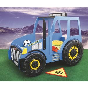 Detská posteľ Traktor modrý obraz