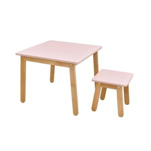 ArtBel Dětský set stůl & židle WOODY Barva: Růžová obraz