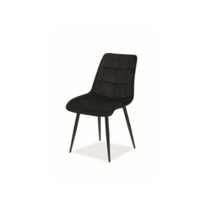 Signal Jídelní židle CHIC VELVET | černé nohy Barva: Černá / Bluvel 19 obraz