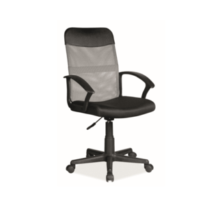 Kancelářská židle Q-702 šedá/černá obraz
