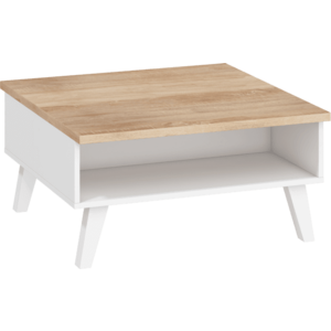 ArtCross Konferenční stolek Nord-06 Barva: dub sonoma světlý/bílá obraz