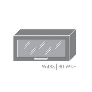 ArtExt Kuchyňská linka Brerra - lesk Kuchyně: Horní skříňka W4BS/80 WKF / rám v barvě dvířek (ŠxVxH) 80 x 36 x 32, 5 cm obraz