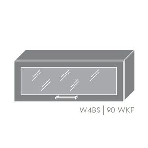 ArtExt Kuchyňská linka Brerra - mat Kuchyně: Horní skříňka W4BS/90 WKF / rám v barvě dvířek (ŠxVxH) 90 x 36 x 32, 5 cm obraz