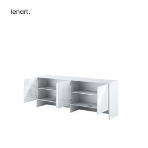 Dig-net nábytek Nástavec pro sklápěcí postel Lenart BED CONCEPT BC-10p | bílý lesk obraz