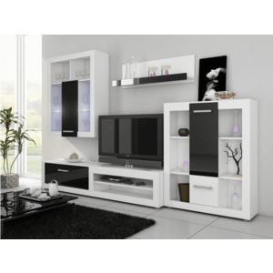 ArtCross Obývací stěna VIKI Barva: Bílá / černý lesk obraz