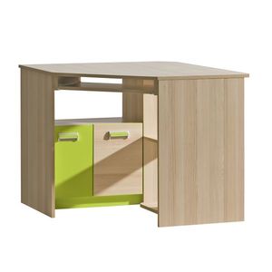 Dolmar Rohový psací stolek CORNETO L11 Barva: Jasan coimbra / zelená obraz