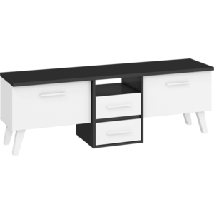 ArtCross TV stolek NORDIS-13 | 2D2S Barva: Černá/bílá obraz