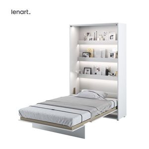 Dig-net nábytek Sklápěcí postel Lenart BED CONCEPT BC-02p | bílý lesk 120 x 200 cm obraz