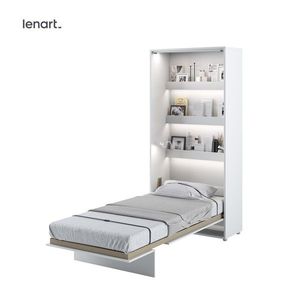 Dig-net nábytek Sklápěcí postel Lenart BED CONCEPT BC-03p | bílý lesk 90 x 200 cm obraz