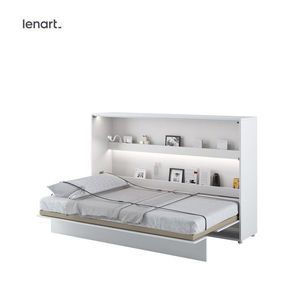 Dig-net nábytek Sklápěcí postel Lenart BED CONCEPT BC-05p | bílý lesk 120 x 200 obraz