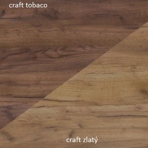 ArtCross Šatní skříň HUGO | 10 Barva: craft zlatý /craft tobaco obraz